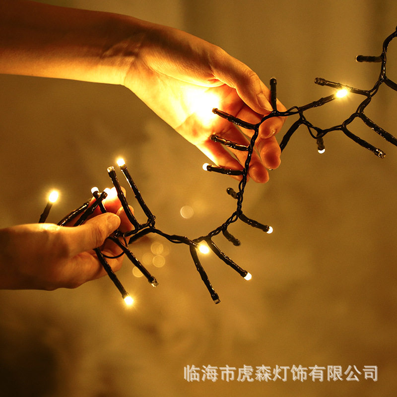 低压鞭炮灯户外防水彩灯灯串圣诞