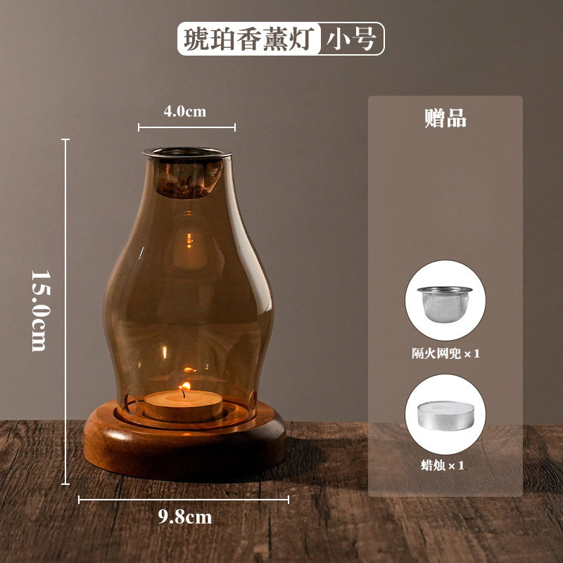 隔火沉香炉香薰炉蜡烛熏香灯玻璃
