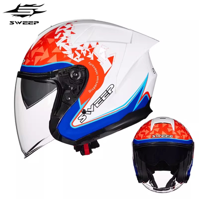 SWEEP摩托车S6头盔碳纤双镜四季