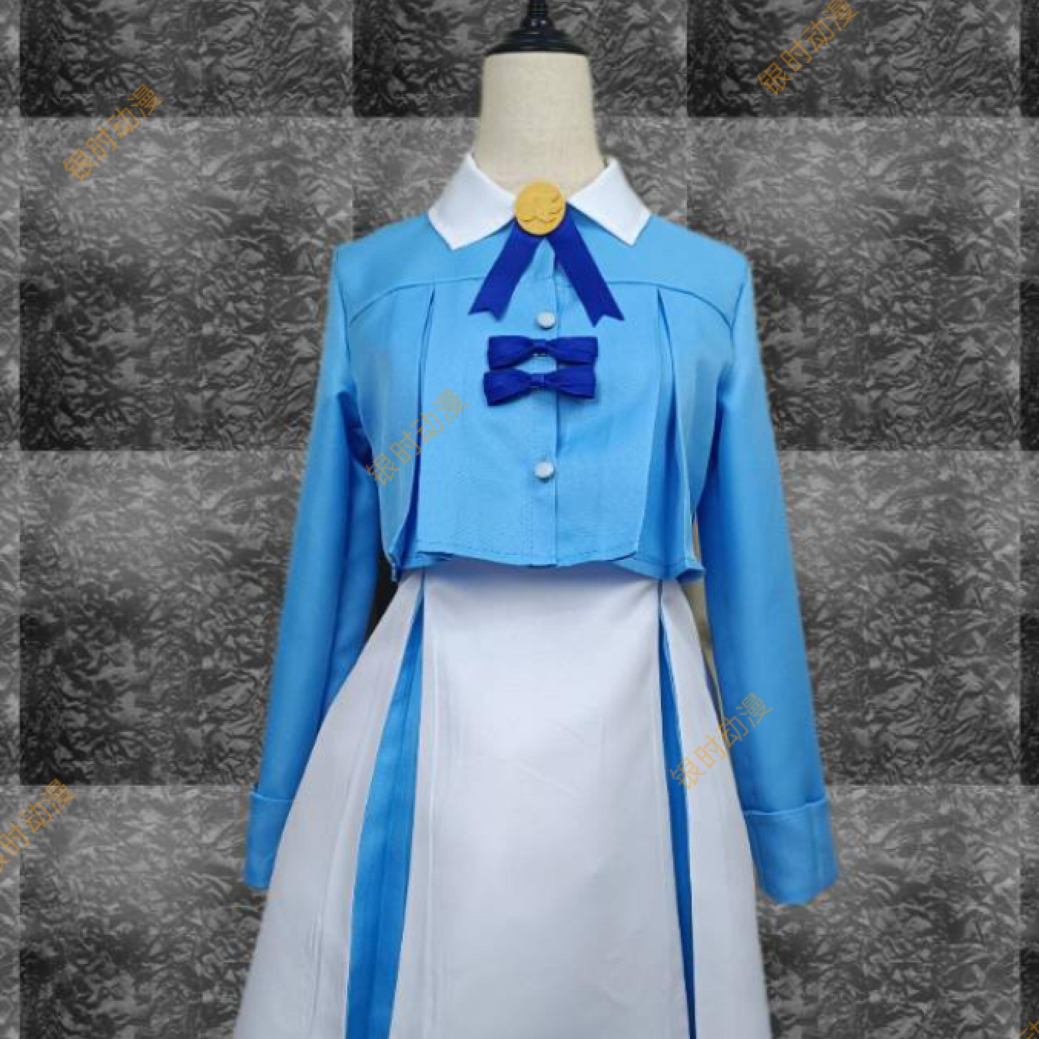 百变小樱蓝白约会裙cos服日常魔卡少女樱连衣裙套装cosplay动漫服