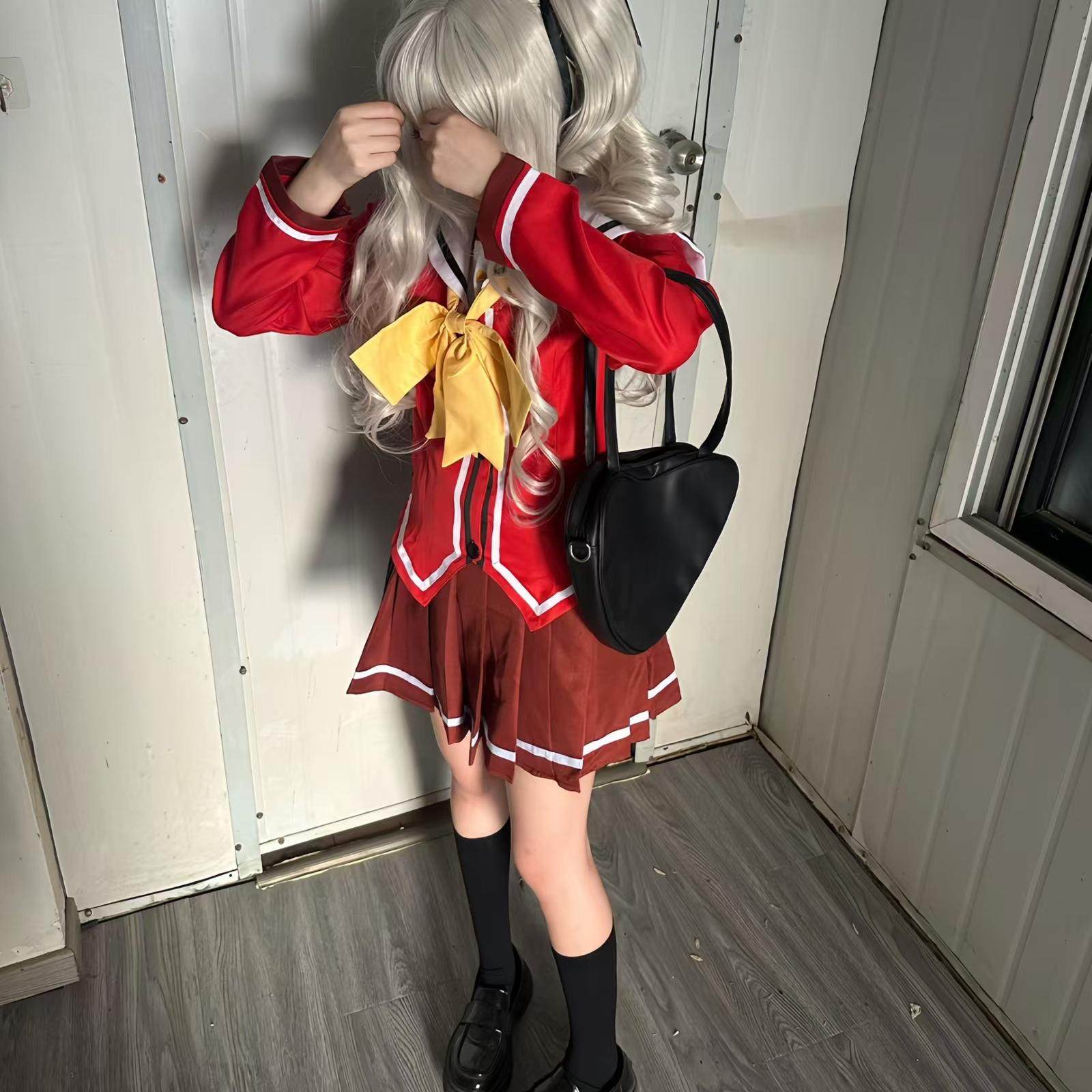 特价Charlotte夏洛特cos 友利奈绪cos 校服 cosplay服装现货包邮