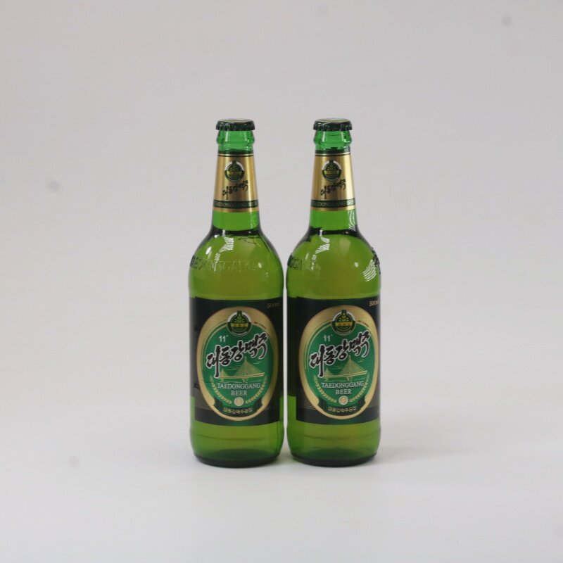 朝鲜大同江啤酒金1号黄啤朝鲜特产原装进口丹东旅游平壤鸭绿江特