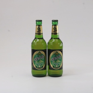 朝鲜大同江啤酒金1号黄啤朝鲜特产原装进口丹东旅游平壤鸭绿江特
