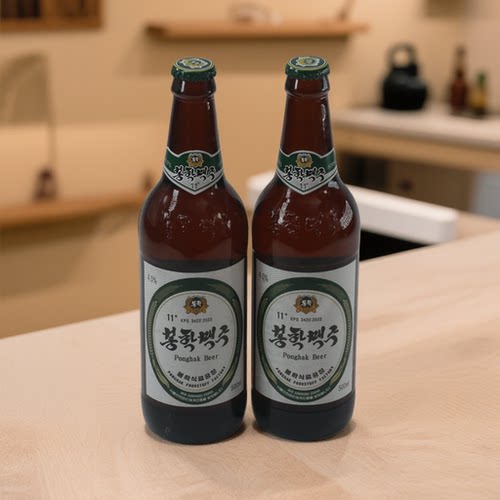 朝鲜原装进口凤鹤啤酒