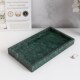 北欧祖母绿天然大理石香薰托盘珠宝首饰收纳盘桌面置物盘
