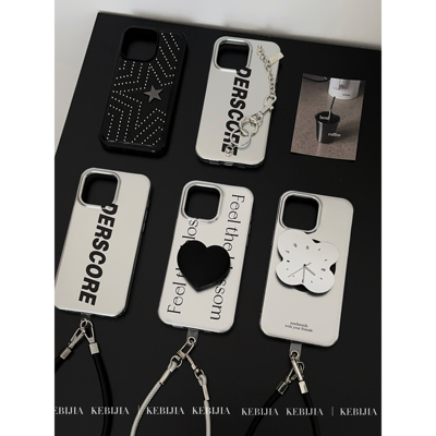 ins小众银色冷淡风系列博主高级适用于苹果17promax16/15手机壳