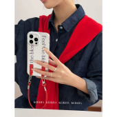 ins小众高级电镀挂绳防摔适用于苹果17promax16 14手机壳