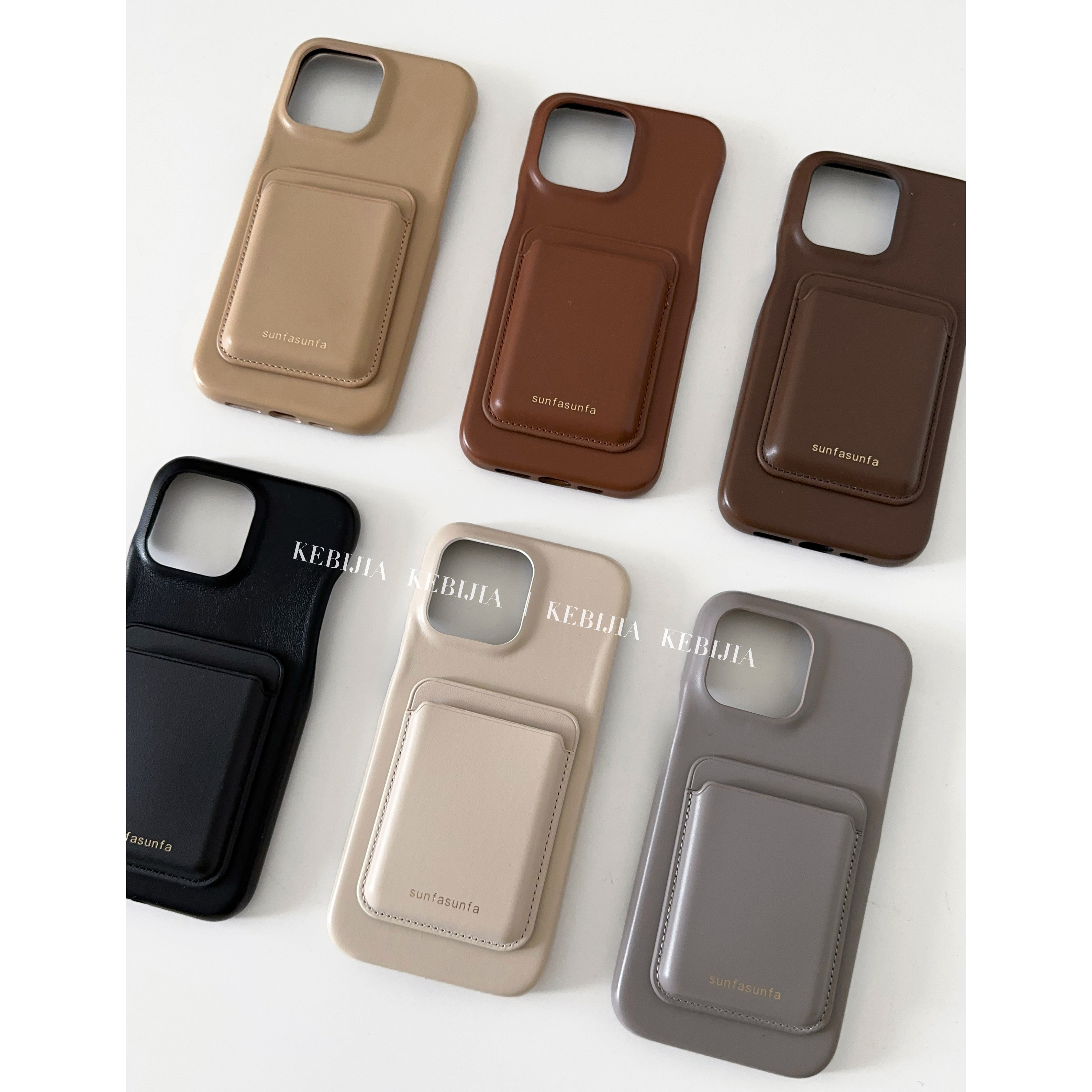 ins气质高级皮质卡包防摔适用于苹果17promax15/16手机壳