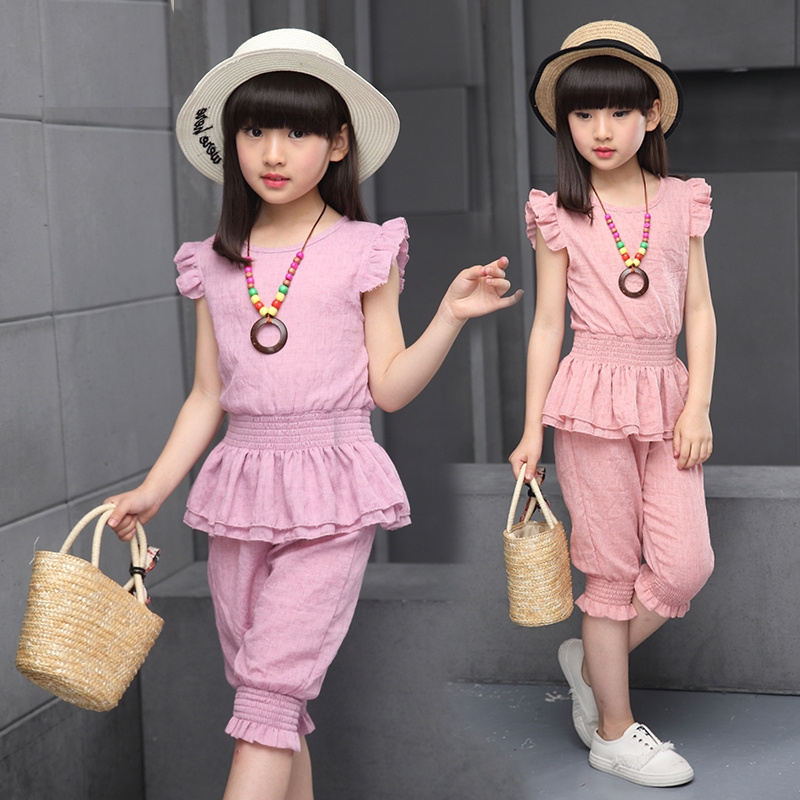 9儿童10夏季衣服装11岁5到6至7女童装8夏天小女孩子穿的短裤套装|msdalam kategori Butik wanita / wanita, baju-T - dari Buy2taobao.com untuk memberikan perkhidmatan ejen Taobao profesional membeli