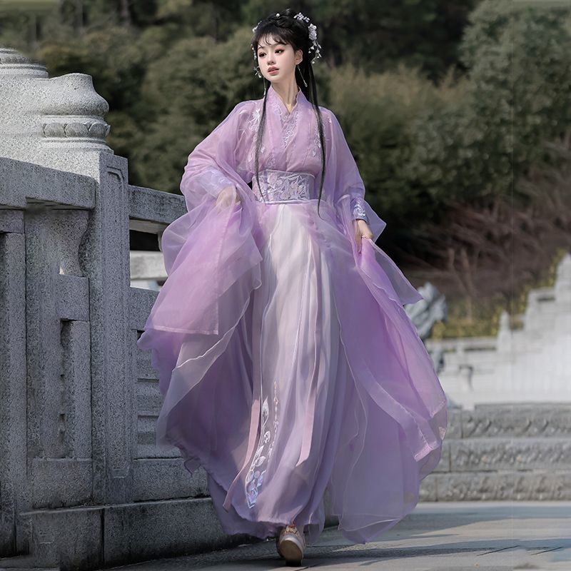 原创汉服女2025新款魏晋风改良绝美日常清冷系侠客风大袖春秋