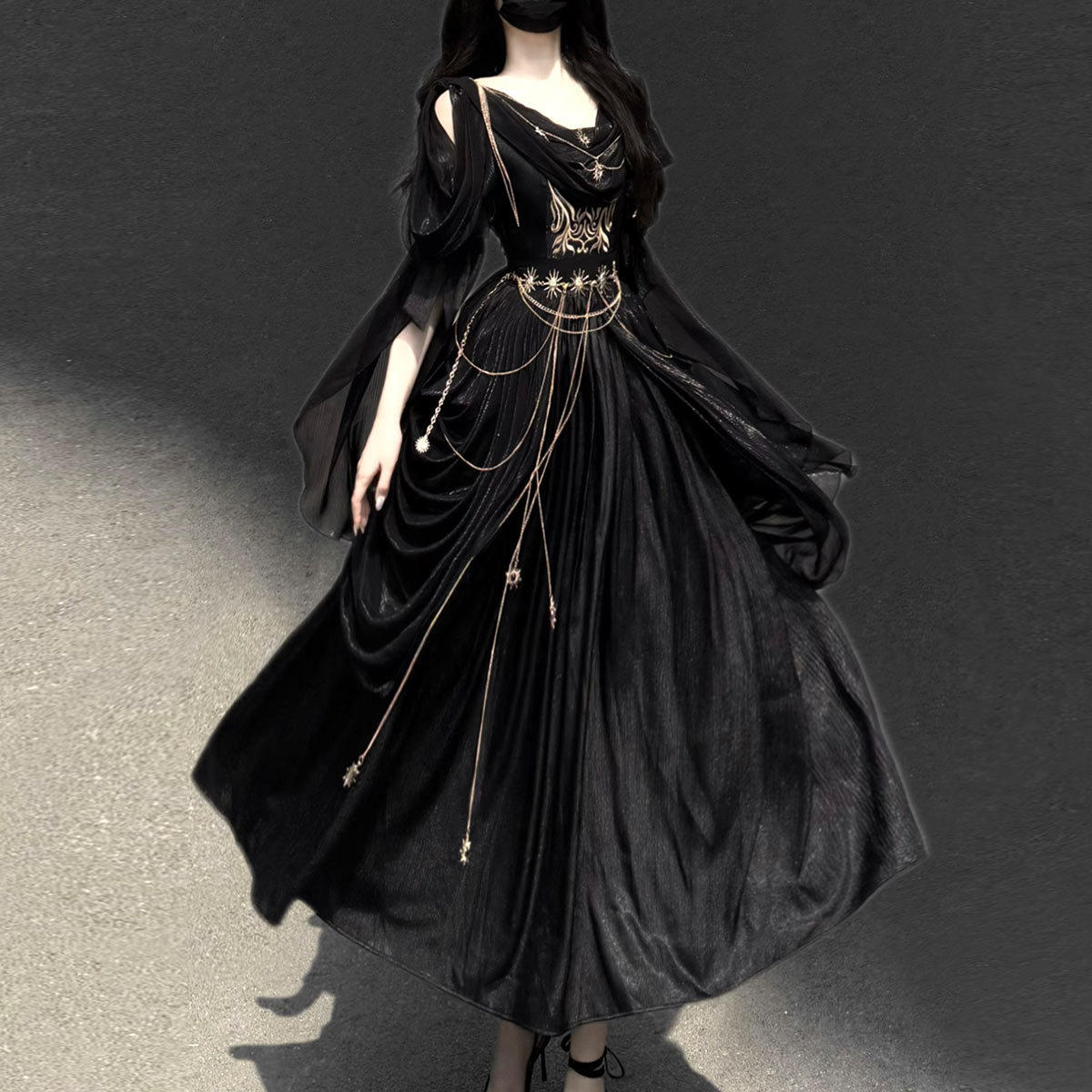 熊逗酱原创设计黑夜神使洛丽塔女连衣裙日常Lolita甜美裙子7323,女装/女士精品,汉服套装,淘宝优惠券,粉丝福利购,淘宝优惠卷