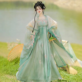 仙气古装 成人新款 改良唐制重工大袖 衫 汉诃子裙汉服女2024新款 秋季