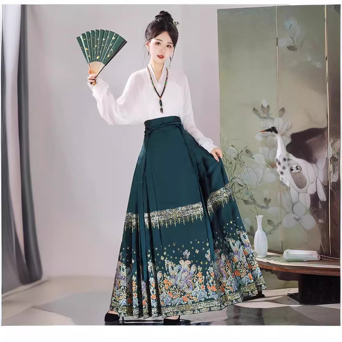 马面裙红色织金妆花中式国风改良日常通勤订婚敬酒服汉服女夏