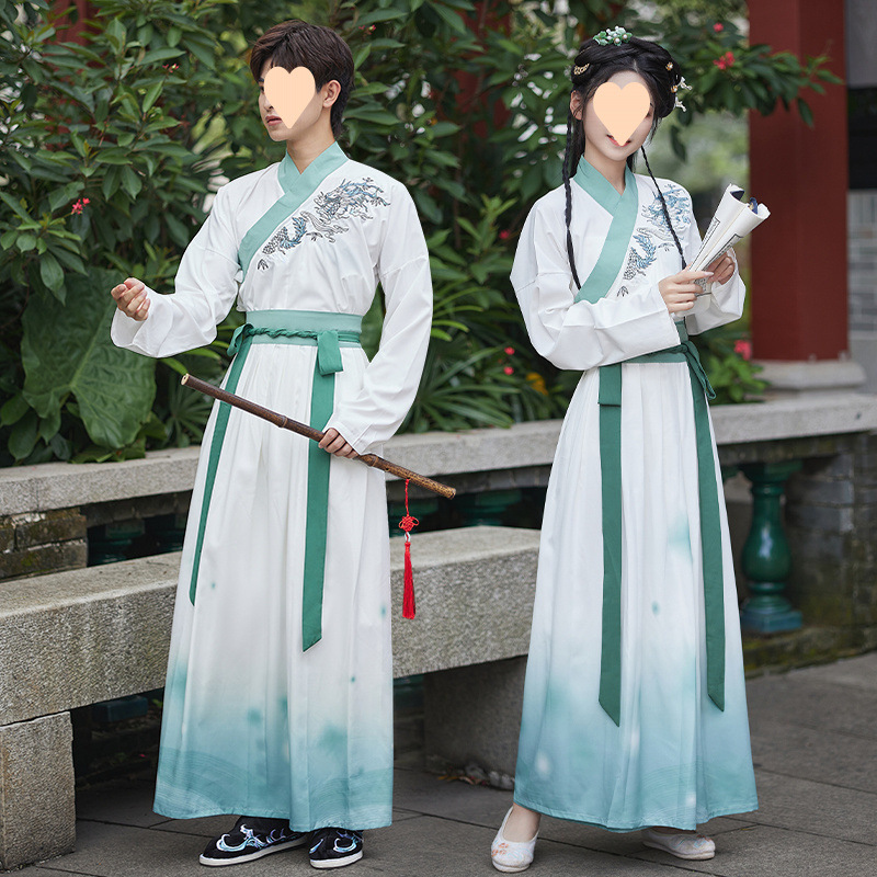 汉服男女大码古装古风宋制帅气中国风侠客风剑客学生班服情侣全套