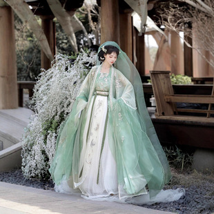 荟萃阁原创汉服女【清蝶】宋制齐腰大袖衫吊带百褶裙超仙日常春夏