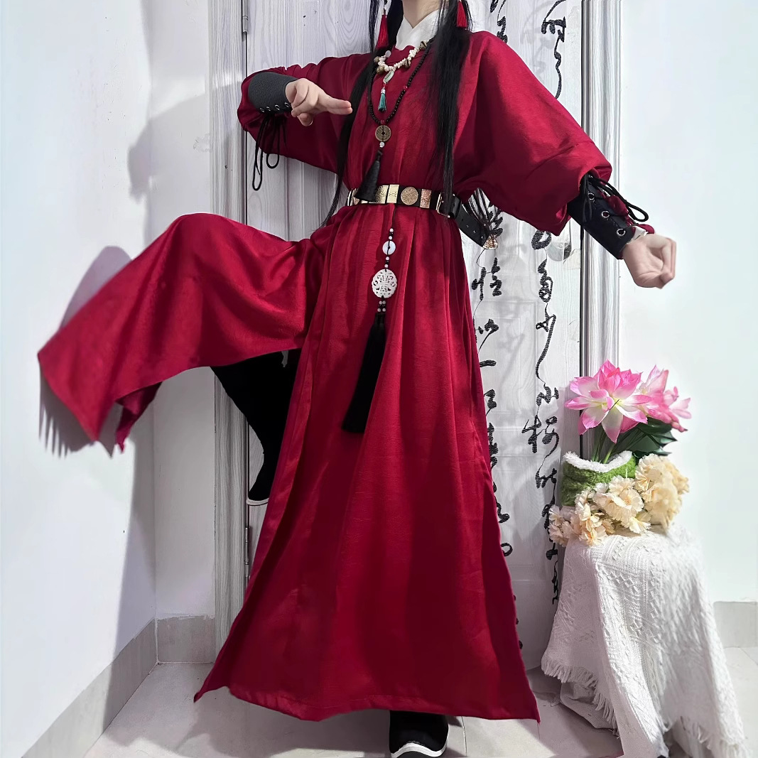 原创唐圆领袍汉服男女同款2025新款春夏季薄款帅气侠客中国风