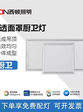 CDN/西顿led厨卫灯CEW22RA集成吊顶平板灯300*300面板灯 10RA