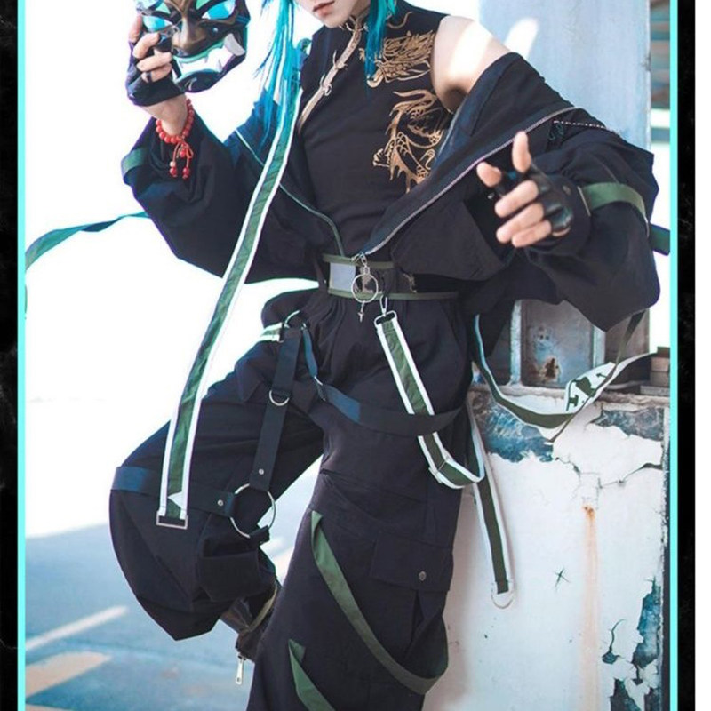 现货原神魈cos服护法降魔大圣工装动漫游戏cospaly男衍生服套装