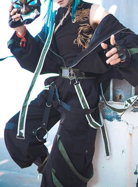 现货原神魈cos服护法降魔大圣工装动漫游戏cospaly男衍生服套装