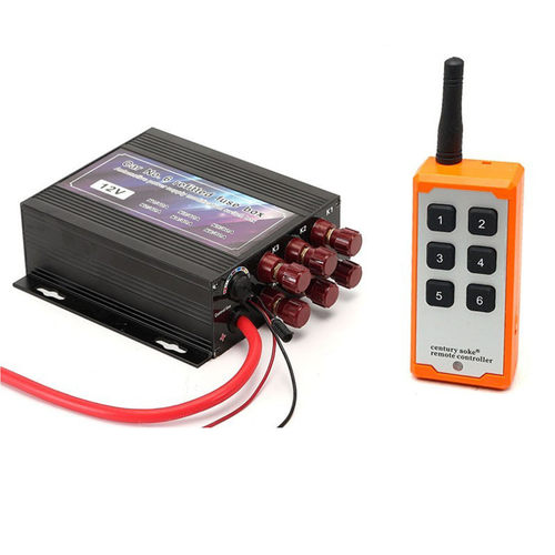 汽车改装铝合金壳6路遥控保险盒