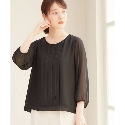 时尚气质打褶雪纺衬衫