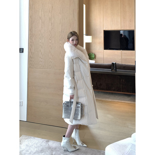 狐狸毛领长款 限量 可拆卸 行走大暖被 羽绒服 芬兰暮光