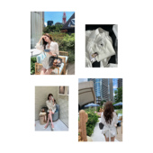 尽显品位 都市品 高质绑带衬衫 蕾丝吊带 现货 短裤 巴黎独白