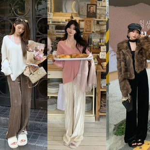 Casual秋冬3.0天花板长裤 甄选真丝丝绒 row系钻石丝绒裤 现货