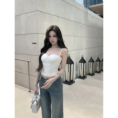 Momoshero【Rose香缇白茶】romantic独家氛围——绑带感胸衣吊带