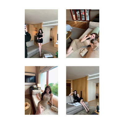 Momoshero【奢柔muse裙】S级曲线美！“定制纱线”半透包臀连衣裙