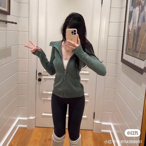 现货【Scuba森林绿】lu原料！在我这集齐所有色~300g塑形连帽外套