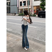 初代腿精 主推低腰版 ——蓝调滤镜大女主feel 限量 紧身喇叭裤