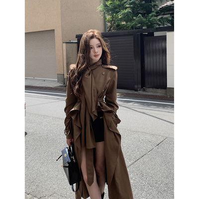 现货【bbr英剧风衣】Kylie同款自有调性的不对称羊毛短风衣/短裤