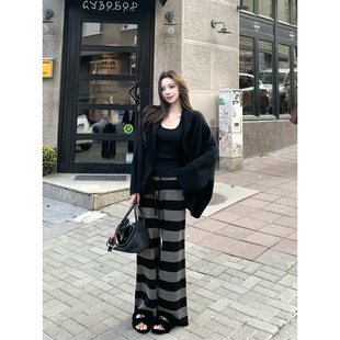 现货【Walk in条纹裤】Oxygen daily半永久——日常宽条纹裤