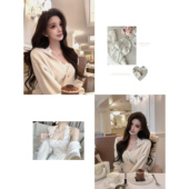 Lux矜柔姐姐 Momoshero 礼幌恋人 连帽wool连衣裙&挂脖蕾丝吊带