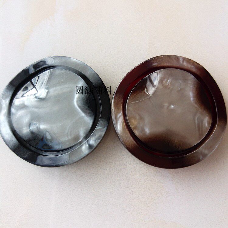 大气时尚珠光暗眼钮扣紫红色黑色花色纽扣暗眼馒头扣貂皮皮草扣子