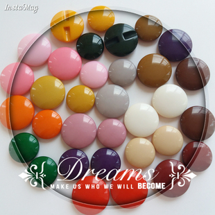 高档男女厚实暗眼圆形蘑菇纽扣25mm30mm钮扣大衣羊绒呢绒百搭扣子