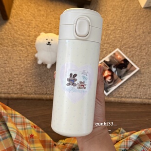 304不锈钢保温杯可爱星星兔子随手杯 daily原创合作款 cute