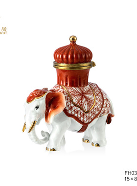 凤凰美居新品牙签盒系列海马大象水果造型餐桌茶几桌面装饰摆件