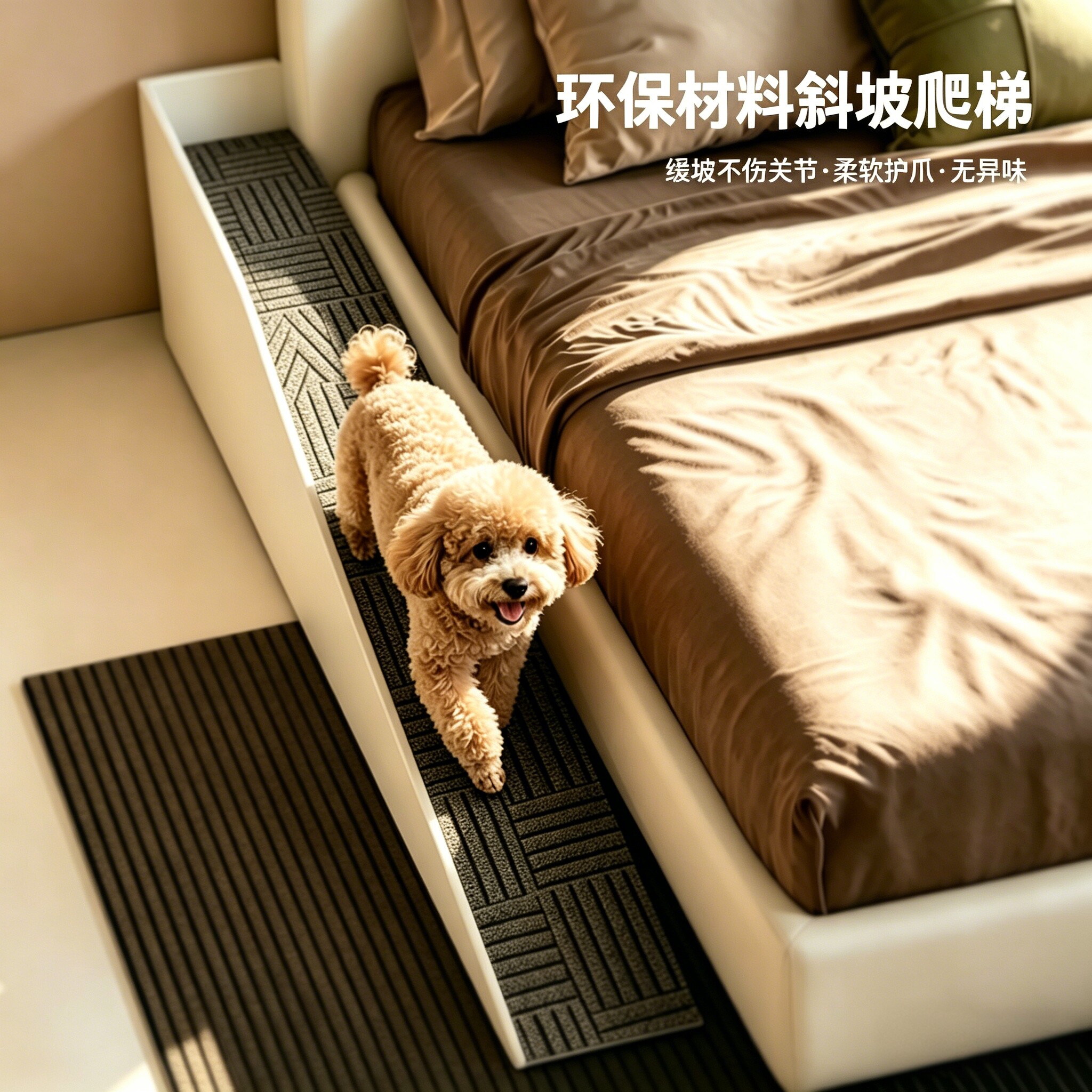 爬床梯宠物垫板箱装通用防滑底猫狗垫子宠物台阶狗狗上床宠物楼梯