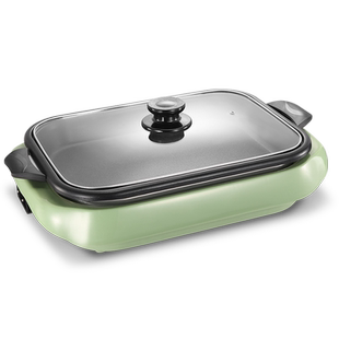 纸包鱼专用锅烤鱼炉商用长方形烤鱼盘家用烧烤炉火锅一体锅电烤盘