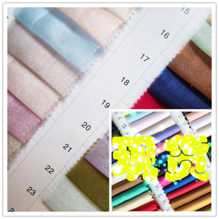 水中月纱布现货有晶莹亮光亮丝面