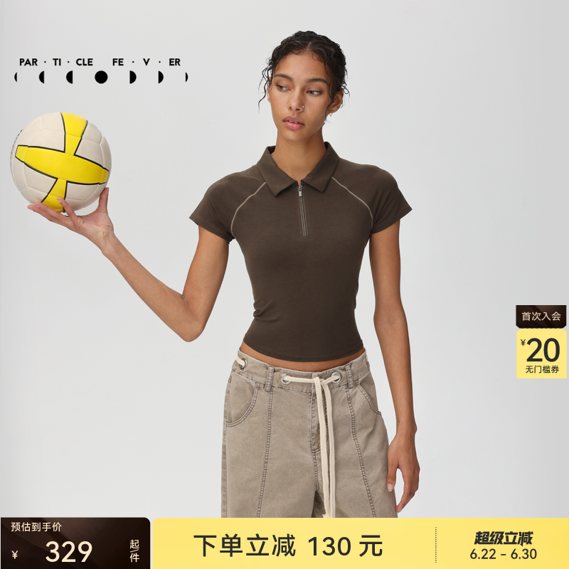 运动短袖春夏女网球羽毛球高尔夫POLO短款T恤衫TP167 | 粒子狂热