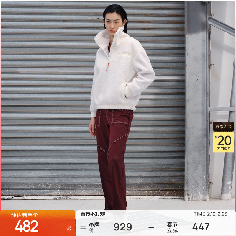 粒子狂热 | 运动卫衣秋冬男女仿羊羔绒户外休闲外套03327