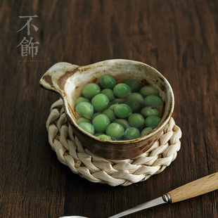 玩物志 粗陶小碟子蘸料碟点心果子碟茶碟凉菜味碟 日系料碟合集