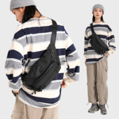 胸包女日系斜挎包ins潮牌包包夏季 百搭运动腰包男士 单肩包酷小包