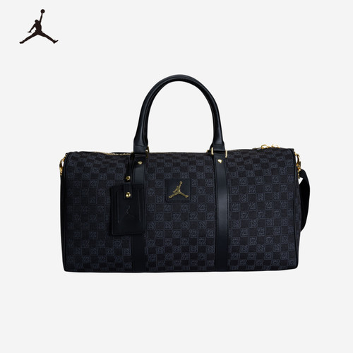 JORDAN 行李包满印手提包健身运动包大容量单肩斜挎包