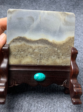 紫檀红木插屏底座砚屏摆件台屏画框实木大理石展示台中式工艺品