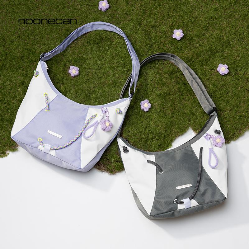 小众设计撞色单肩包大容量