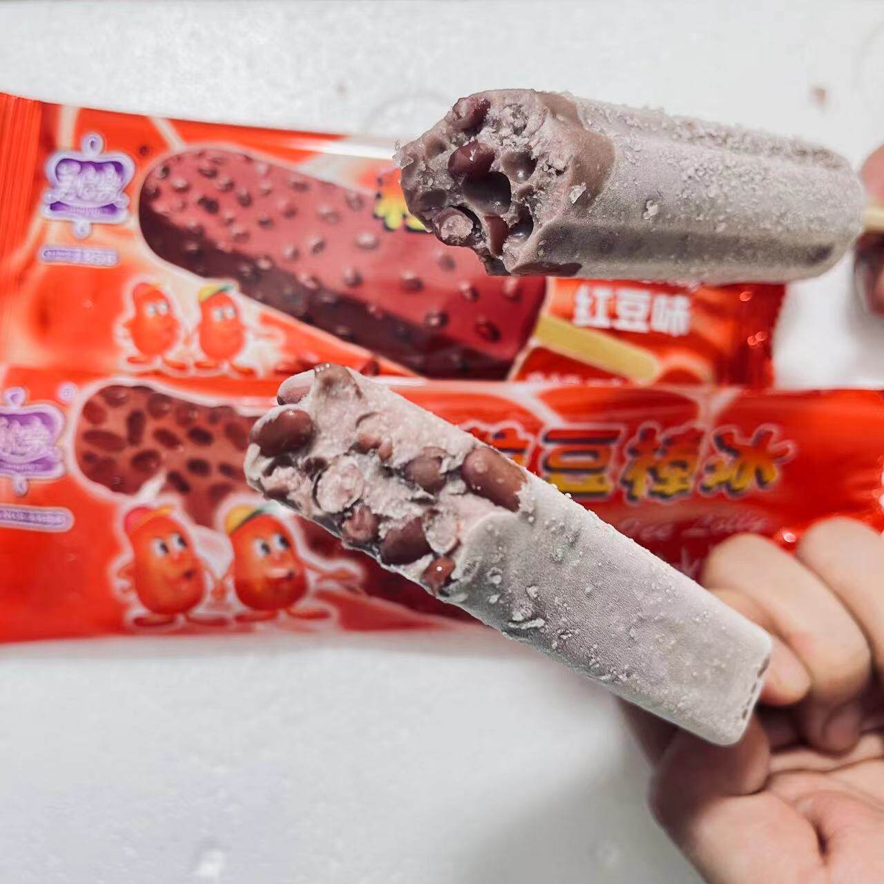 美怡乐红豆棒粒豆棒网红红豆棒冰